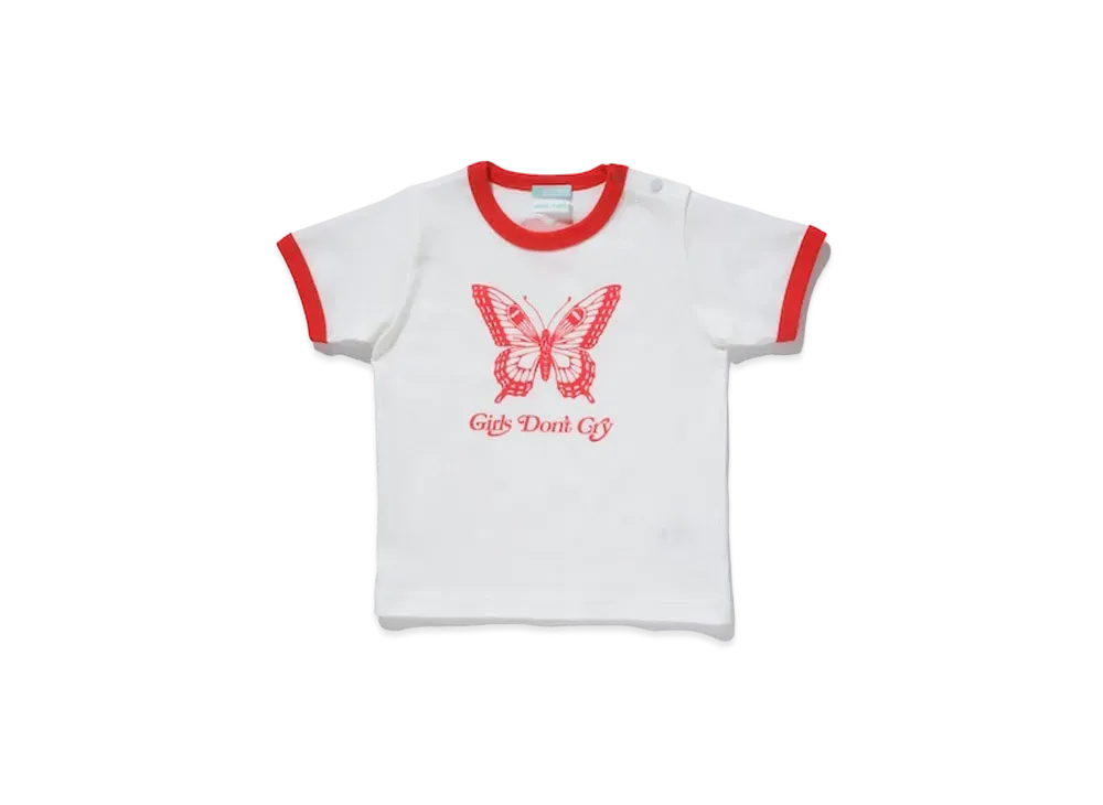 Girls Don't Cry Ringer Baby Tee2 "White/Red" / VERDY