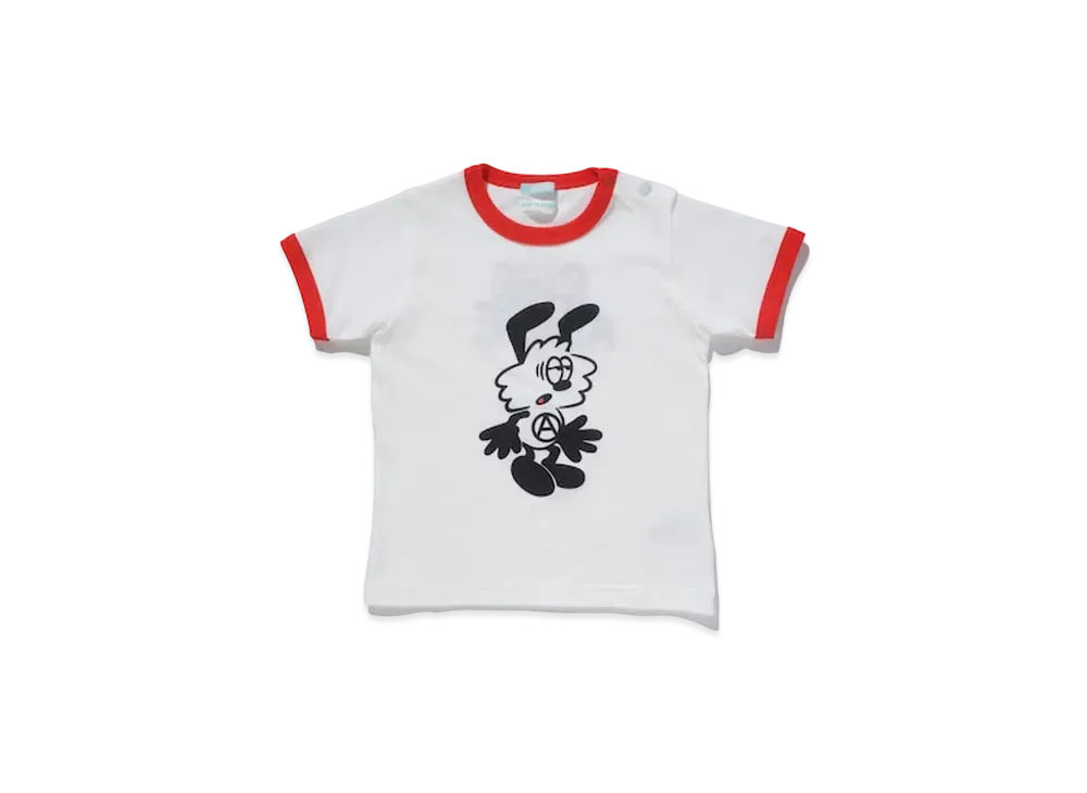 Girls Don't Cry Vick Ringer Baby Tee "White/Red" / VERDY