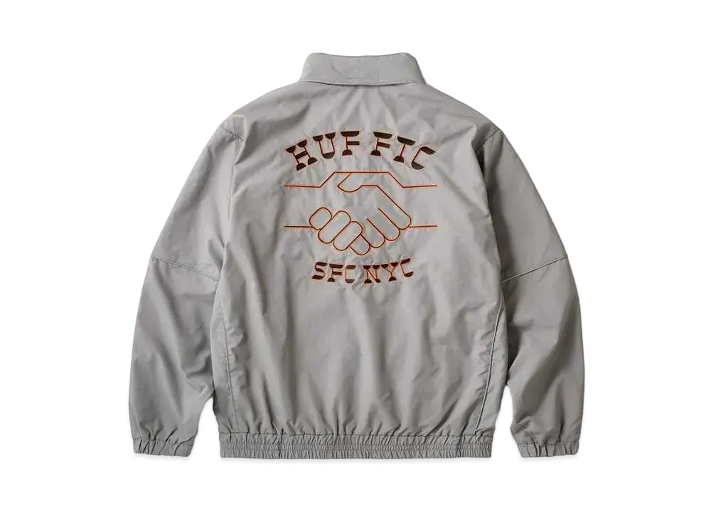 HUF x FTC Reflective Piping Track Jacket "Grey"