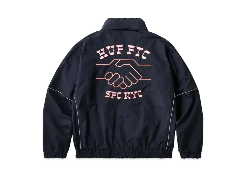 HUF x FTC Reflective Piping Track Jacket "Navy"