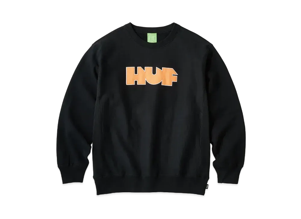 HUF x FTC HUFTC OG Logo Crew Neck "Black"