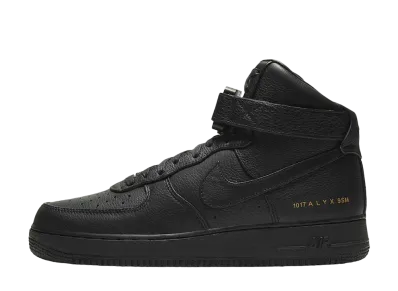 1017アリクス9SM × ナイキ エアフォース1 ハイ "ブラック/ホワイト/メタリックゴールド" (2020)