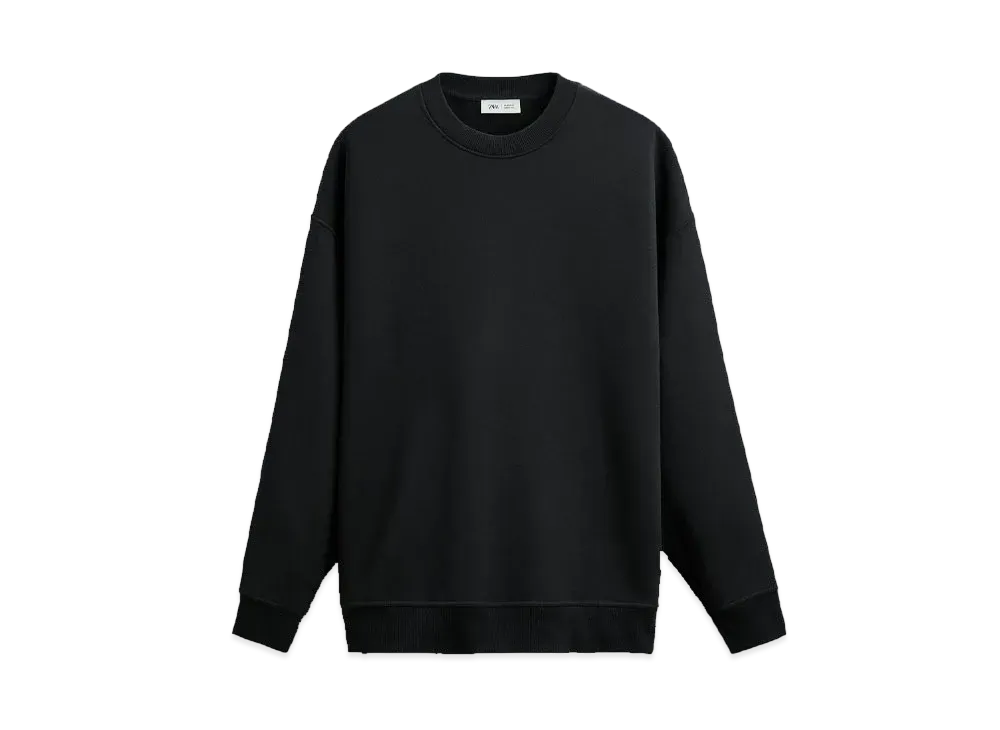 ZARA x MAISON SPECIAL Zipper Sweatshirt "Black"