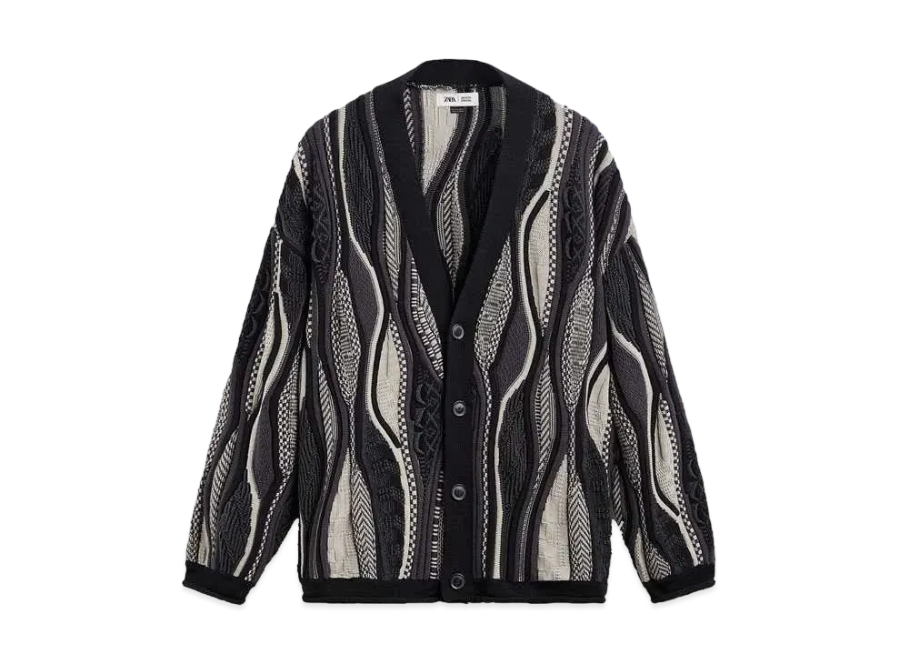 ZARA x MAISON SPECIAL Jacquard Cardigan 