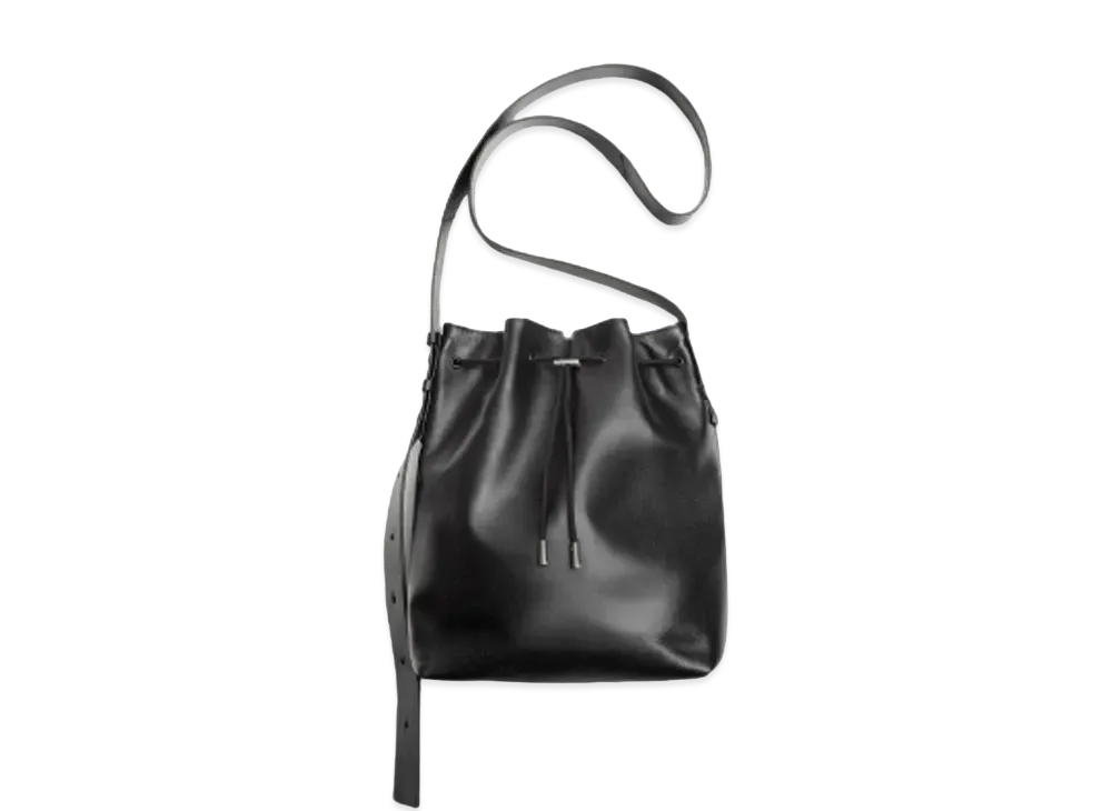 ZARA x MAISON SPECIAL Leather Crossbody Bucket Bag 