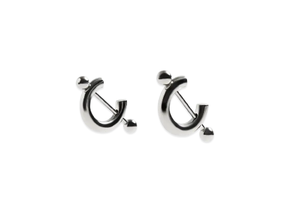 ZARA x MAISON SPECIAL Hoop Earrings "Silver"