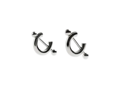 ZARA x MAISON SPECIAL Hoop Earrings "Silver"