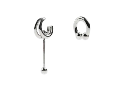 ZARA x MAISON SPECIAL Mismatched Earrings "Silver"