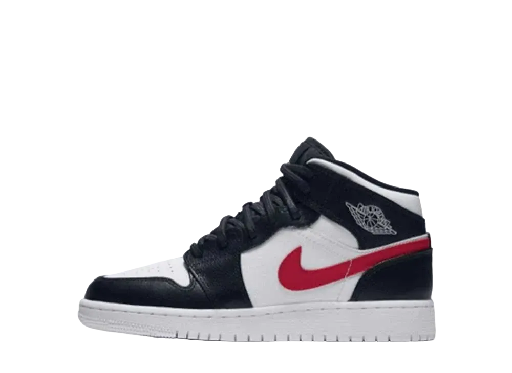 Nike GS Air Jordan 1 Mid "Multi Color Swoosh"