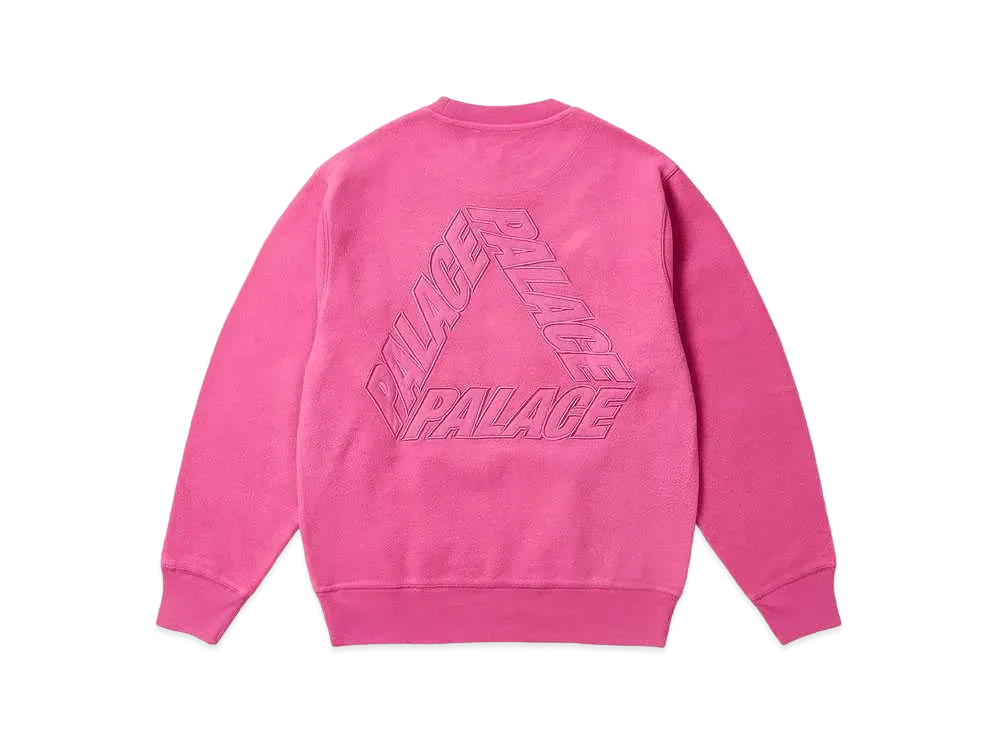 PALACE Reverse P-3 Crew "Shock Pink"