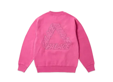 PALACE Reverse P-3 Crew "Shock Pink"