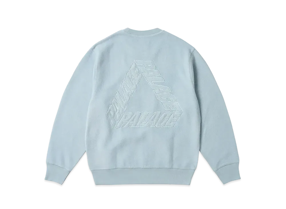 PALACE Reverse P-3 Crew "Chill Blue"