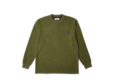 PALACE Grid Thermal Longsleeve "Light Green"