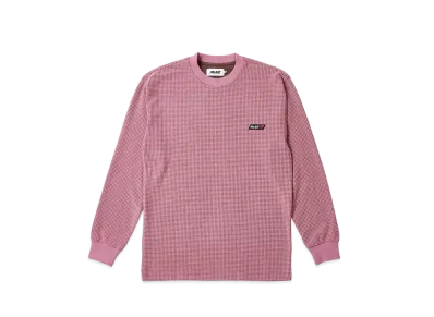 PALACE Grid Thermal Longsleeve "Brown/Mauve"