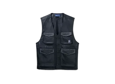 BoTT Studded Leather Vest "Black"
