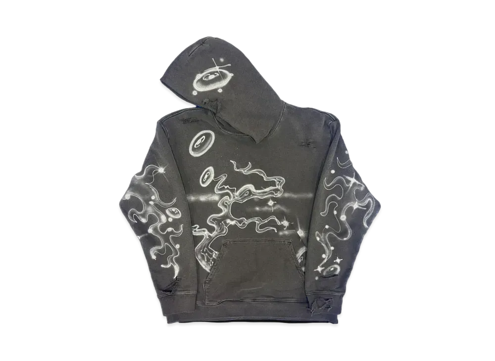 COIN PARKING DELIVERY Pine Tree Pattern Hoodie #1 "Black"