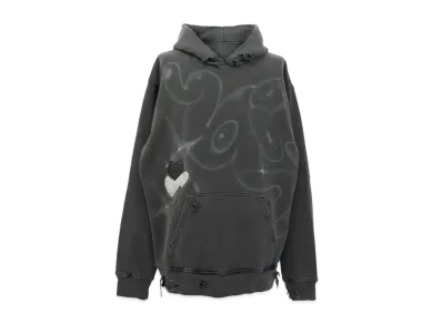 COIN PARKING DELIVERY Pine Tree Pattern Hoodie #4 "Black"