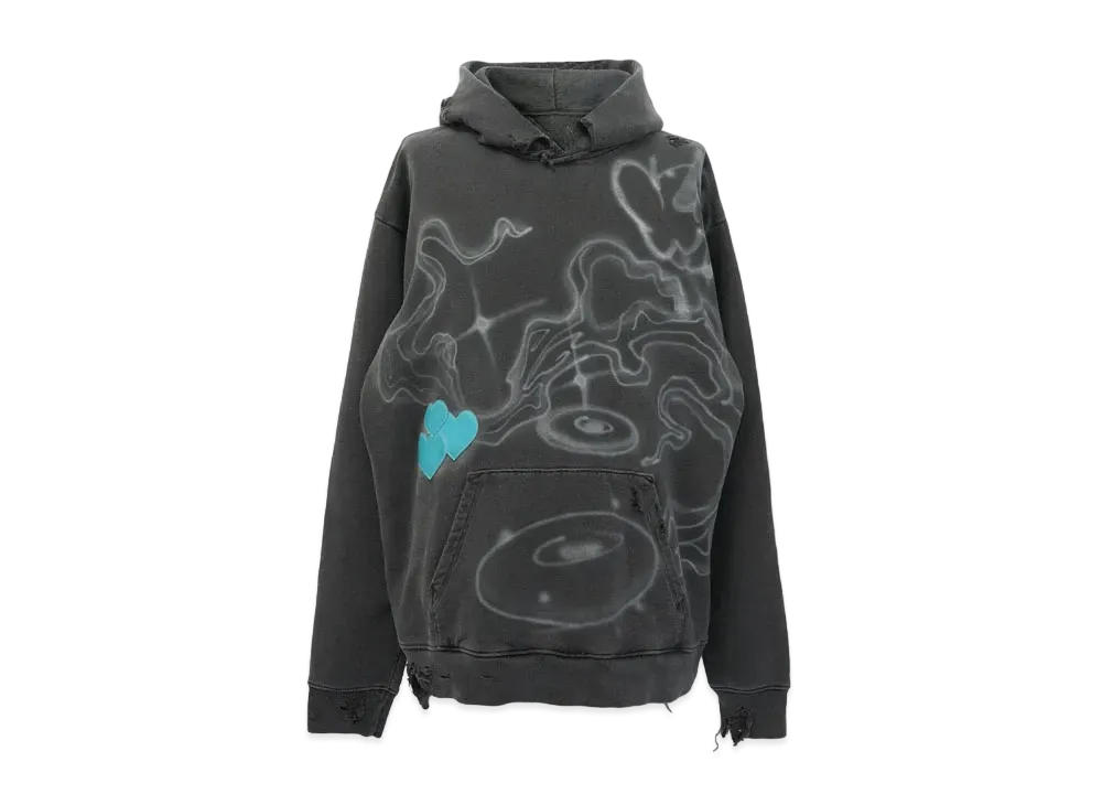 COIN PARKING DELIVERY Pine Tree Pattern Hoodie #6 "Black"