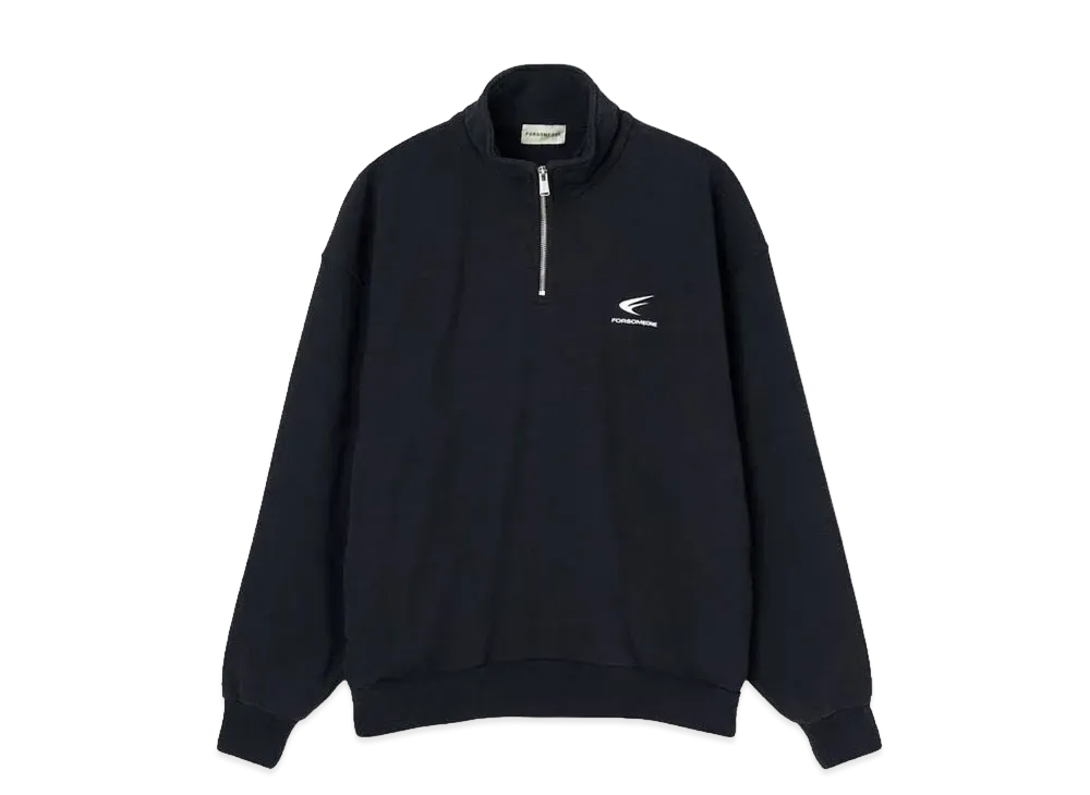 FORSOMEONE HF ZIP SWEAT "BLACK"