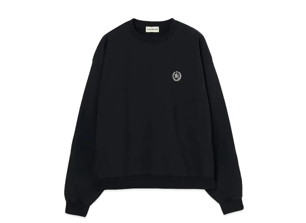 FORSOMEONE EAGLE CREW SWEAT "BLACK"