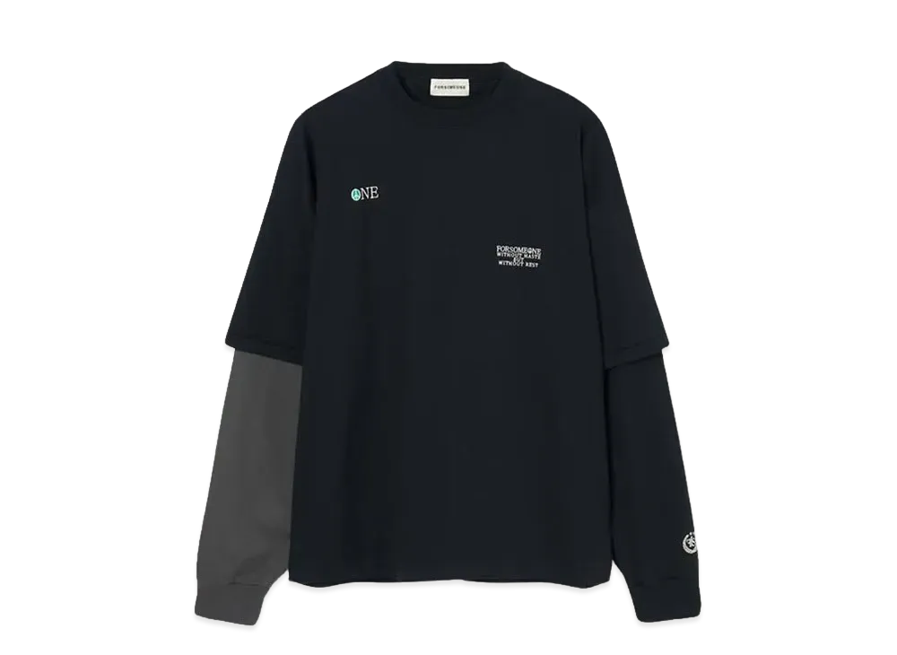 FORSOMEONE PEACE LAYERED LT "BLACK"
