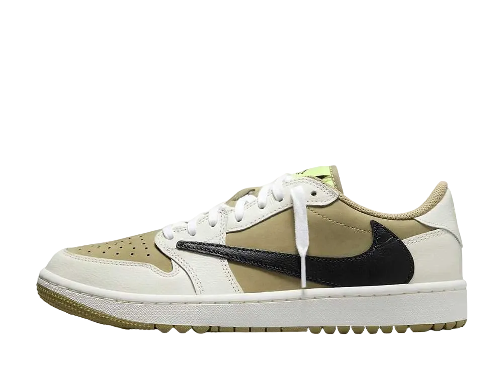 Travis Scott × Nike Air Jordan 1 Low Golf NRG "Neutral Olive"