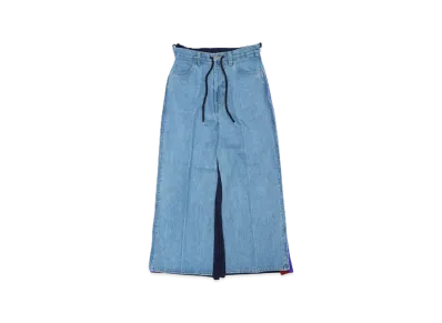 FACETASM JERSEY MERGING DENIM PANTS "INDIGO"