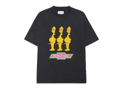 TAIN DOUBLE PUSH RUTHLESS SHORT SLEEVE T-SHIRTS "BLACK"