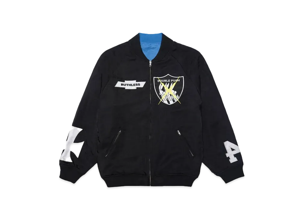 TAIN DOUBLE PUSH RUTHLESS NYLON GAME JACKET "BLACK"