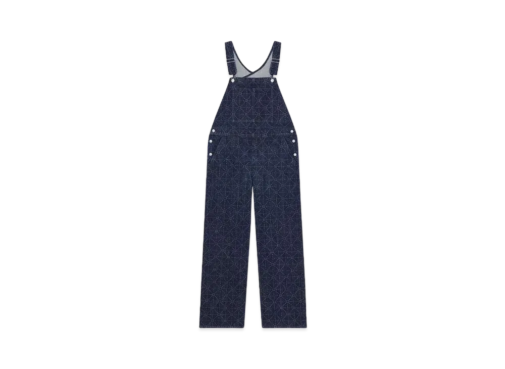 KENZO x LEVI'S Printed Denim Dungarees "Rinse Blue Denim"