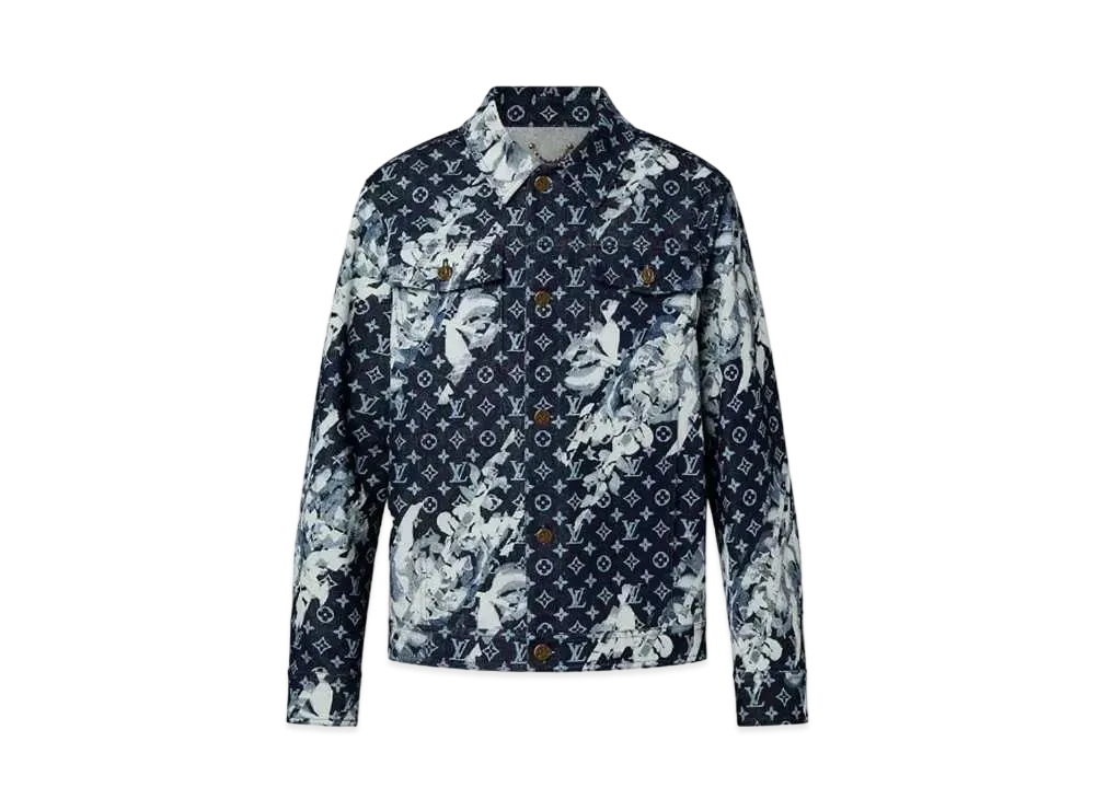 Louis Vuitton Monogram Printed Denim Jacket "Indigo"
