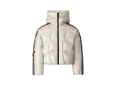 adidas x MONCLER Women's Fusine Cropped Puffer Jacket "Chalk Pearl"