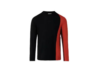 adidas x MONCLER Long Sleeve T-Shirt "Black/Solar Red"