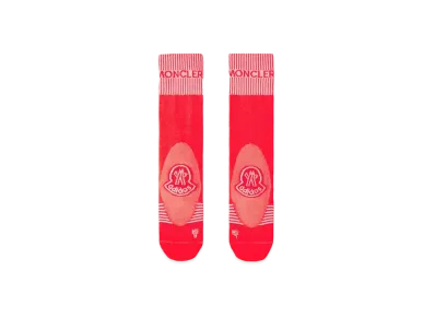 adidas x MONCLER Crew Socks "Solar Red"
