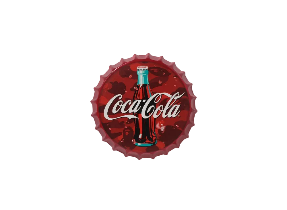 A BATHING APE x COCA COLA Sign "Red"