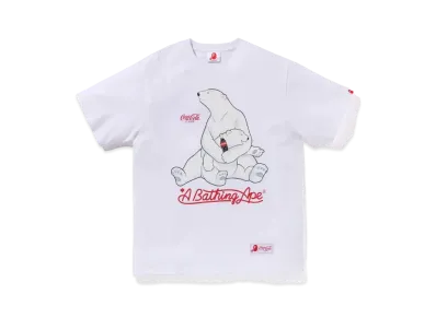 A BATHING APE x COCA COLA Polar Bear Tee "White"