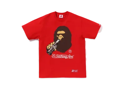 A BATHING APE x COCA COLA Ape Head Tee "Red"