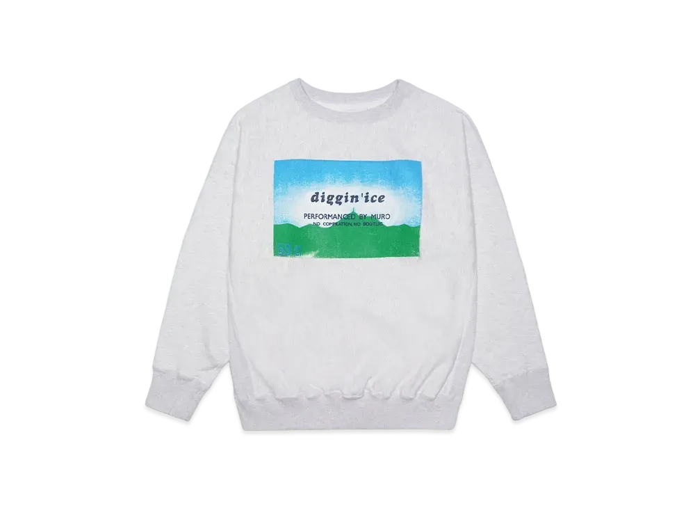 RECOGNIZE DIGGIN' ICE 96 CREW SWEAT "GRAY"