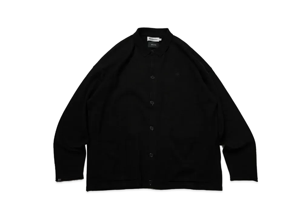 Evisen x DELUXE ZENAKU KNIT SHIRTS "BLACK"