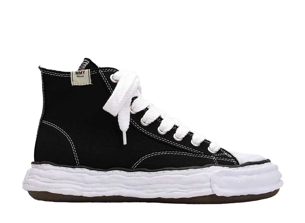 Maison MIHARA YASUHIRO PETERSON 23 OG Sole Canvas High-top Sneaker "Black"