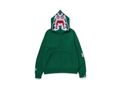 A BATHING APE Tiger Full Zip Hoodie "Green"