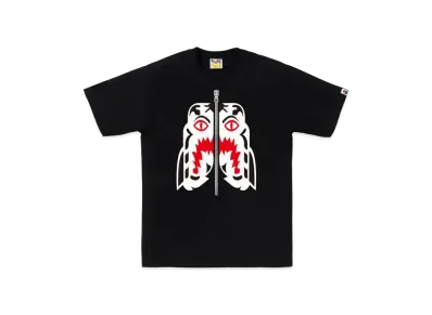A BATHING APE White Tiger Tee "Black"