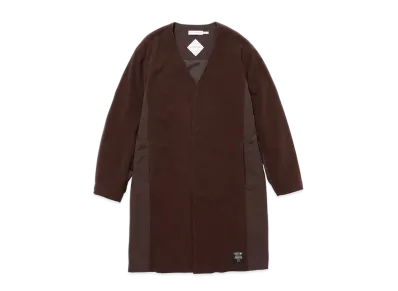 UNDERCOVER x nonnative OZISM Monk Long Coat Poly Fleece Polartec Windpro with Gore-Tex Infinium "Brown"