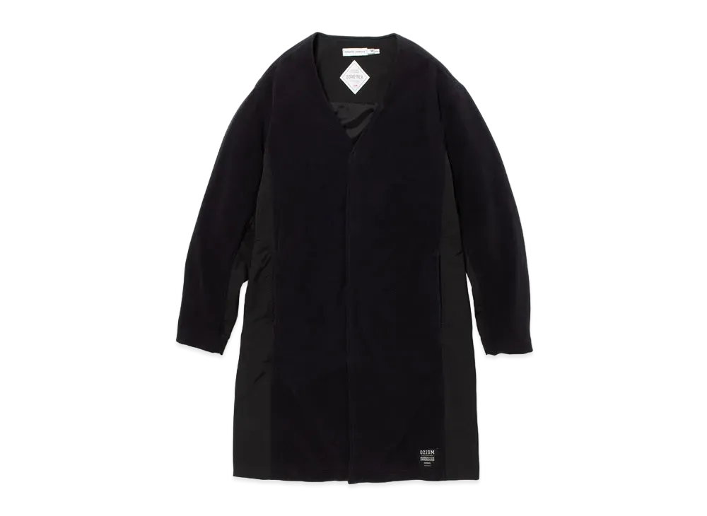 UNDERCOVER x nonnative OZISM Monk Long Coat Poly Fleece Polartec Windpro with Gore-Tex Infinium "Black"