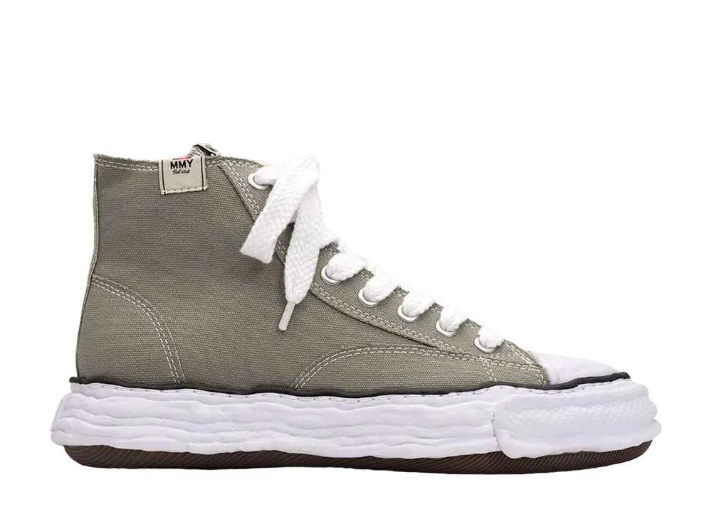 メゾンミハラヤスヒロ ピーターソン23 OG ソール キャンバス ハイトップ スニーカー "グリーン" (A11FW701)