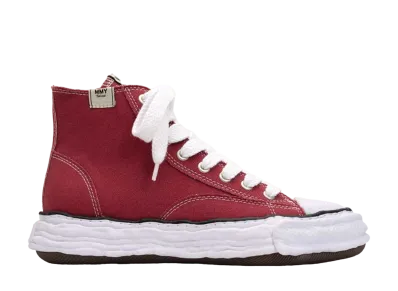 Maison MIHARA YASUHIRO PETERSON 23 OG Sole Canvas High-top Sneaker "Bordeaux"