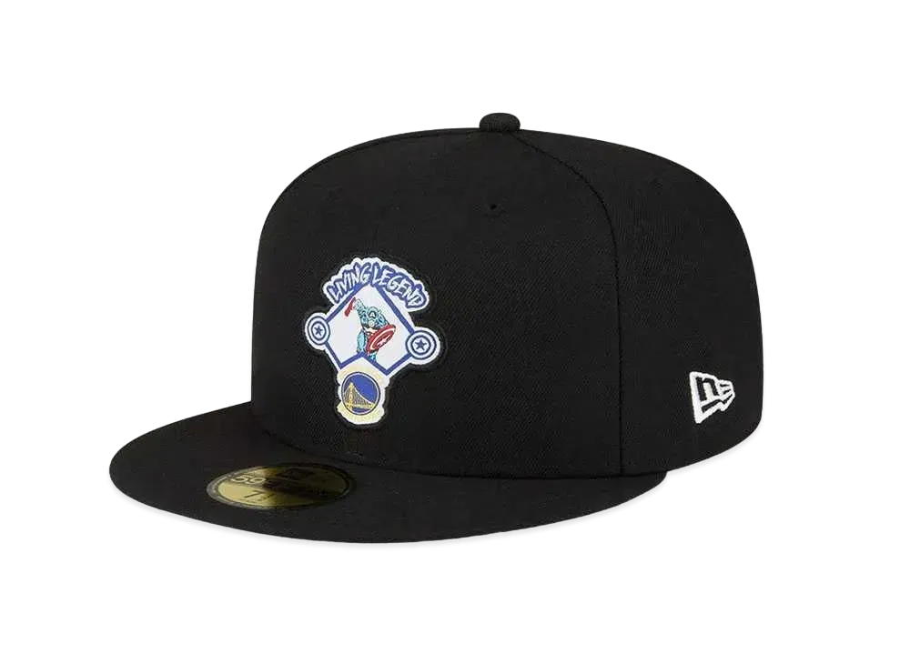 NEW ERA x NBA x MARVEL 59FIFTY Golden State Warriors Captain America "Black/Blue"