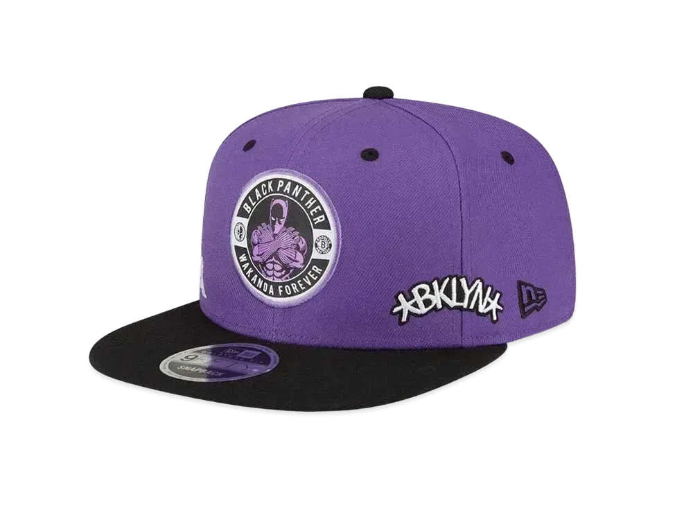NEW ERA x NBA x MARVEL 9FIFTY Brooklyn Nets Black Panther "Purple/Black"