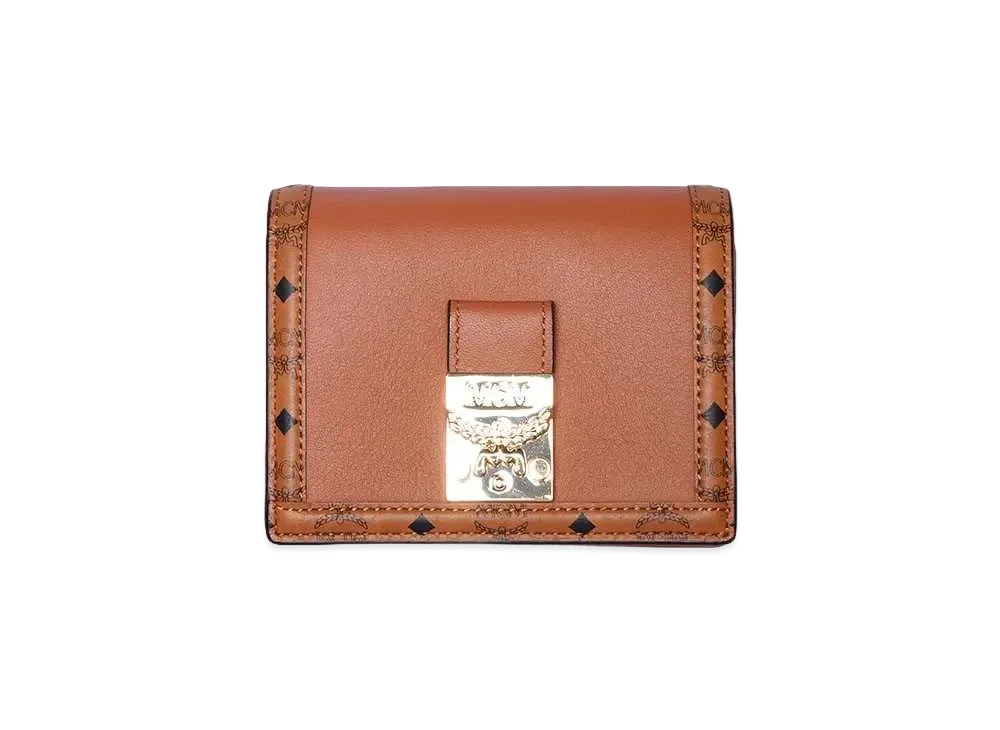 MCM TRACY FOLD WALLET MINI "COGNAC"