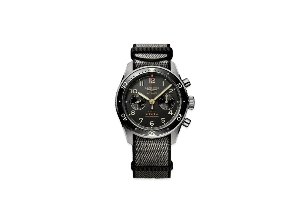 Longines Spirit Flyback Titanium 42.00mm "Anthracite/Black" L3.821.1.53.2